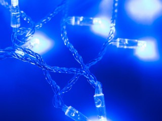 Светодиодная гирлянда ARD-STRING-CLASSIC-10000-CLEAR-100LED-FLASH BLUE (230V, 7W) (Ardecoled, IP65)