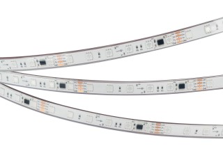 Лента герметичная SPI-PFS-B60-12mm 24V RGB-PX6-BPT (12 W/m, IP68, 5060, 5m) (Arlight, бегущий огонь)
