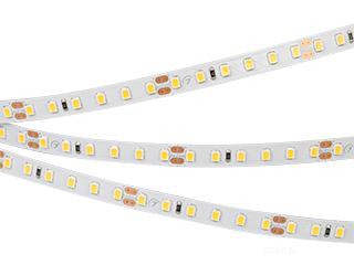 Лента RT-A120-8mm 24V Warm2400 (9.6 W/m, IP20, 2835, 5m) (Arlight, Открытый)