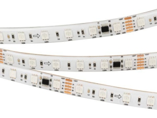 Лента DMX-5000SE-5060-60 24V Cx6 RGB (12mm, 14.4W/m, IP65) (Arlight, Закрытый, IP65)