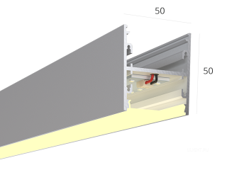 Линейный светильник HOKASU S50 U&D (Anod/500mm/LT70 — 3K/10W)