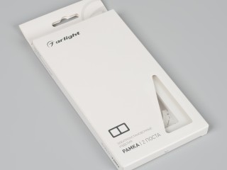 Рамка пластиковая FRM-PERIO-PL-2-WH (Arlight, -)