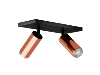 Накладной светильник HOKASU Tube DUO Zoom (55-120/copper – 20w/4090/12-50deg)