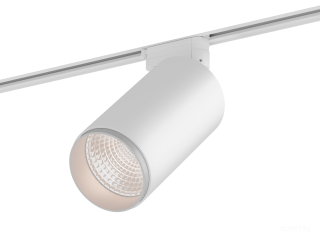 Трековый светильник HOKASU Tube Zoom TR4 (85-160/ral9003 – 30w/4090/12-50deg)