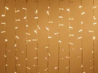 Светодиодная гирлянда ARD-CURTAIN-CLASSIC-2000x9000-CLEAR-2200LED-WATERFALL Warm (230V, 180W) (Ardecoled, IP65)