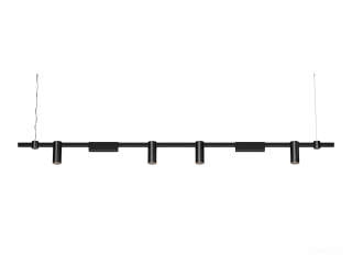 Подвесной светильник HOKASU PL10 (RAL9005/2000mm – 190mm/40deg – D55/140mm – 4K/37W)