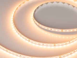 Лента UL-A112-8mm 24V Warm2400 (7 W/m, IP20, 5m) (Arlight, 7 лет)