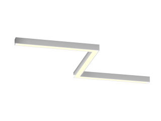 Светильник ЗигЗаг S50 (RAL9003/3x650mm-90/LT70 — 3K/41W)