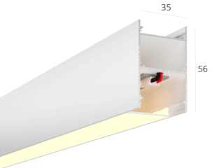 Линейный светильник HOKASU 35/56 (RAL9003/500mm/LT70 — 3K/11W)