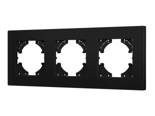 Рамка пластиковая FRM-PERIO-PL-3-BK (Arlight, -)