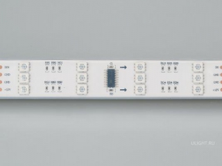 Лента SPI-5000P 12V RGB (5060, 480 LED x3,1812) (Arlight, Закрытый, IP66)