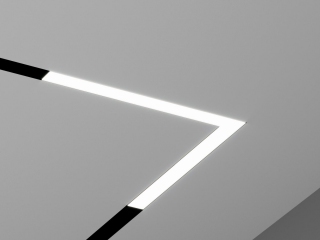Линейный трековый светильник LF Angle размещается в углу трека. Благодаря матовому рассеивателю и широкому углу света (120°) светильник обеспечивает высокий уровень зрительного комфорта и исключает слепящий эффект.