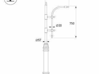 Кронштейн OXOR-SB3-1 BLACK (Arlight, Сталь)
