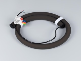 Лента герметичная MOONLIGHT-BLACK-SIDE-G280-D25mm 24V RGB 360deg (14.4 W/m, IP65, 1m, wire x1) (Arlight, Вывод боковой, 3 года)