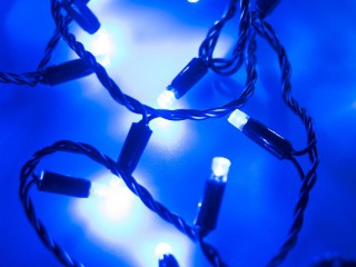 Светодиодная гирлянда ARD-STRING-CLASSIC-10000-BLACK-100LED-FLASH BLUE (230V, 7W) (Ardecoled, IP65)