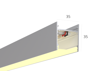 Линейный светильник HOKASU S35 (Anod/1250mm/LT70 — 3K/18W)