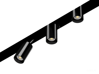 Светильник HOKASU Tube HIDE TR2 (RAL9005/D85/Lens — 4K/20W/60deg)