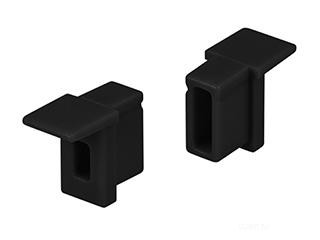 Заглушка SL-MINI-6-H9 BLACK c отверстием (Arlight, Пластик)