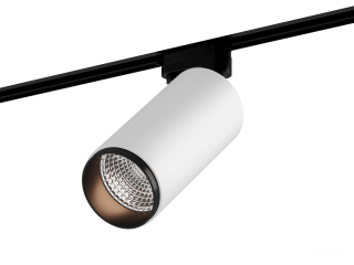 Трековый светильник HOKASU Tube Zoom TR4 (85-160/ral9003 – 20w/3090/12-50deg)