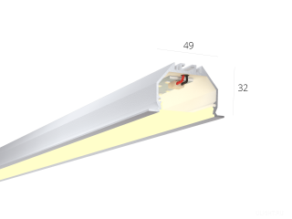 Линейный светильник HOKASU 49/32 IN (RAL9003/625mm/LT70 — 3K/14W)
