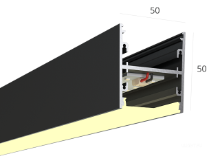 Линейный светильник HOKASU S50 U&D (RAL9005/500mm/LT70 — 3K/10W)