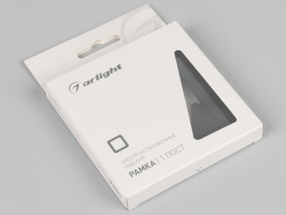 Рамка пластиковая FRM-PERIO-PL-1-BK (Arlight, -)