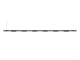 Подвесной светильник HOKASU PL11 (RAL9005/3000mm – 200mm/LT70/4K/36W/120deg)