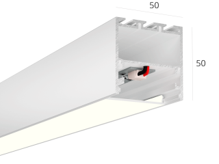 Линейный светильник HOKASU S50 noPS (RAL9003/500mm/LT70 — 4K/11W)