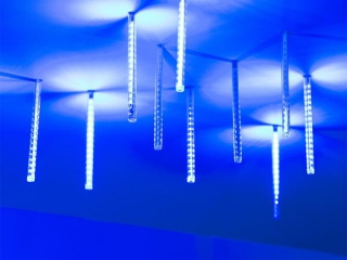 Светодиодная гирлянда ARD-ICEFALL-CLASSIC-D12-200-10PCS-CLEAR-32LED-LIVE BLUE (230V, 10.5W) (Ardecoled, IP65)