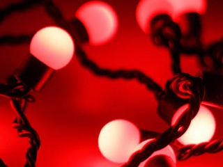 Светодиодная гирлянда ARD-BALL-CLASSIC-D17.5-10000-BLACK-100LED RED (230V, 7W) (Ardecoled, IP65)