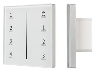 Панель SMART-P34-DIM-IN White (230V, 0-10V, Sens, 2.4G) (Arlight, IP20 Пластик, 5 лет)