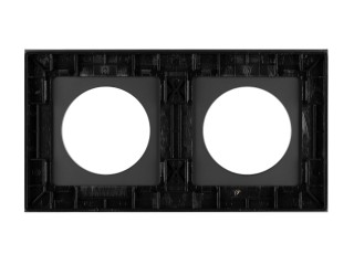 Рамка стеклянная FRM-GLARE-GC-2-BK (Arlight, -)