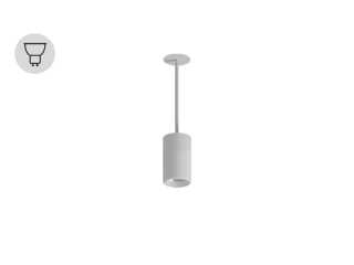 Подвесной светильник HOKASU Trunk Hang (RAL9003/D55/120mm — GU10)