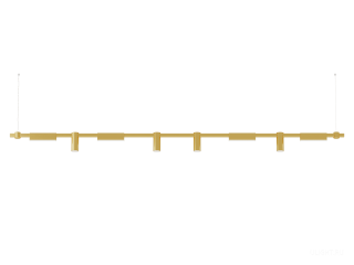 Подвесной светильник HOKASU PL10 (GOLD/2500mm – 200mm/LT70/120deg – D55/140mm – 4K/64W)