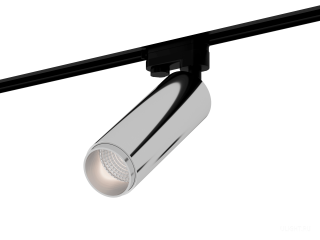 Трековый светильник HOKASU Tube Zoom TR4 (55-120/silver – 10w/3090/12-50deg)
