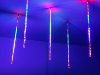 Светодиодная гирлянда ARD-ICEFALL-CLASSIC-D12-500-5PCS-CLEAR-72LED-LIVE RGB (230V, 6W) (Ardecoled, IP65)