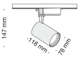 Трековый светильник Technical TR003-1-12W4K-B