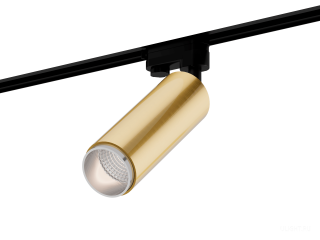 Трековый светильник HOKASU Tube Zoom TR4 (55-120/gold – 10w/3090/12-50deg)