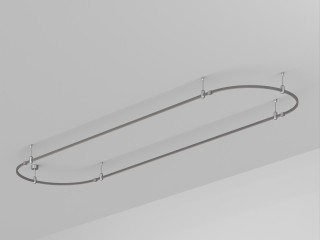 Основание ART-APRIORI-OVAL-ROD-200-3000x1000 (TN) (Arlight, IP20 Металл, 3 года)