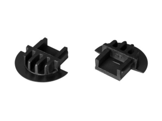 Заглушка для MIC-F чёрная глухая (Arlight, Пластик)