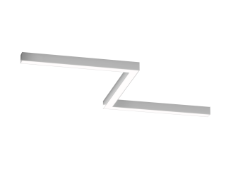 Светильник ЗигЗаг S50 (RAL9003/3x650mm-90/LT70 — 4K/41W)