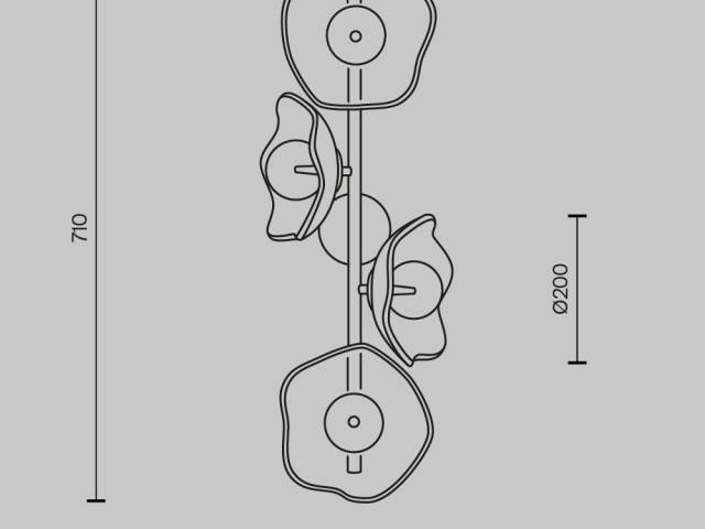 Настенный светильник (бра) Maytoni MOD207WL-04BS фото:21
