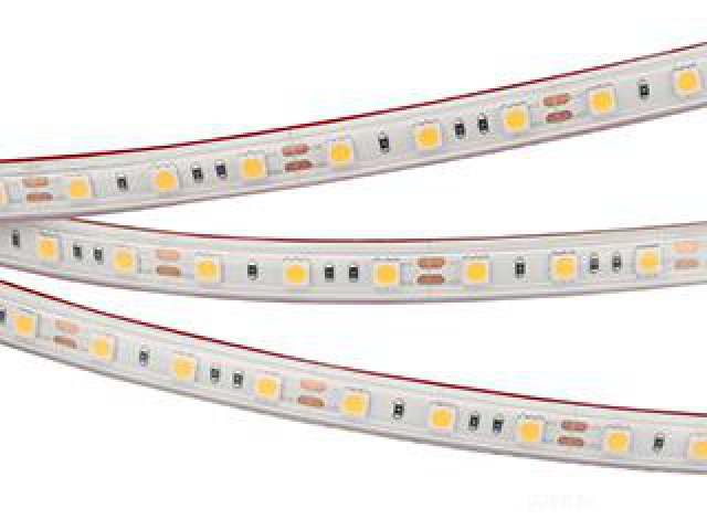 Лента герметичная RTW-PS-B60-12mm 12V Day4000 (14.4 W/m, IP67, 5060, 5m) (Arlight, 14.4 Вт/м, IP67) фото:1