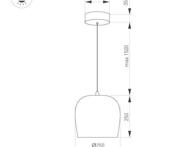 Светильник SP-PEONY-HANG-R250-15W Warm3000 (BK, 65 deg, 230V) (Arlight, IP20 Металл, 3 года) фото:3