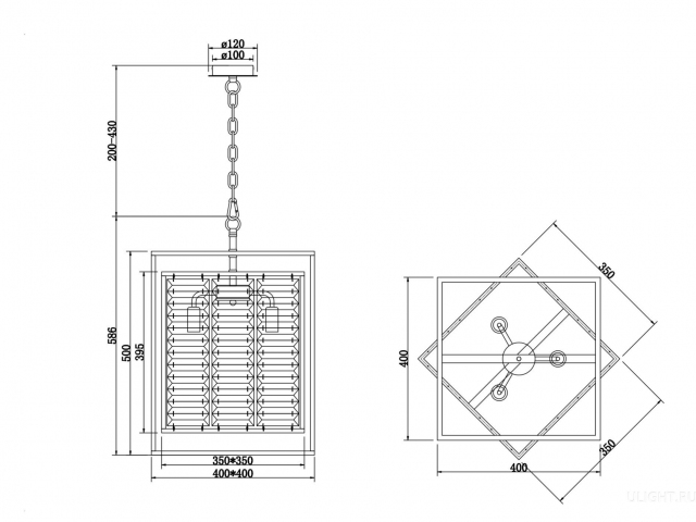Подвесной светильник Maytoni MOD060PL-04G фото:3