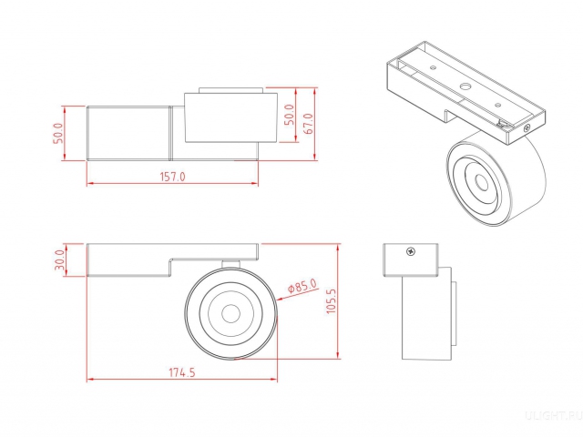Потолочный светильник Technical C062CL-L12B3K фото:4