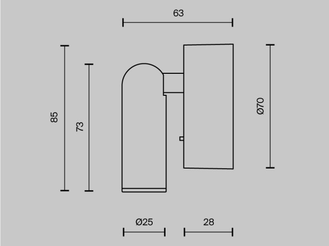 Настенный светильник (бра) Technical C038WL-L3B3K фото:5