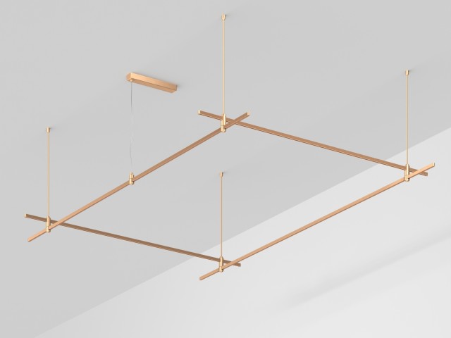 Основание ART-APRIORI-RECTANGLE-ROD-800-3000x2000 (GD) (Arlight, IP20 Металл, 3 года) фото:1