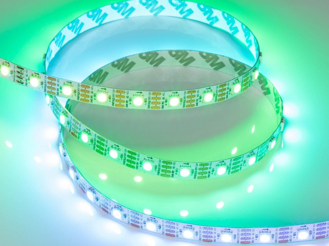 Лента SPI-B60-10mm 12V RGB-PX1-RAM (9.3 W/m, IP20, 5060, 5m) (Arlight, бегущий огонь) фото:6