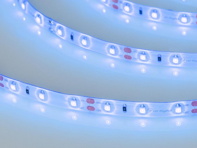 Лента RTW 2-5000SE 12V Blue (3528, 300 LED, LUX) (Arlight, 4.8 Вт/м, IP65) фото:8